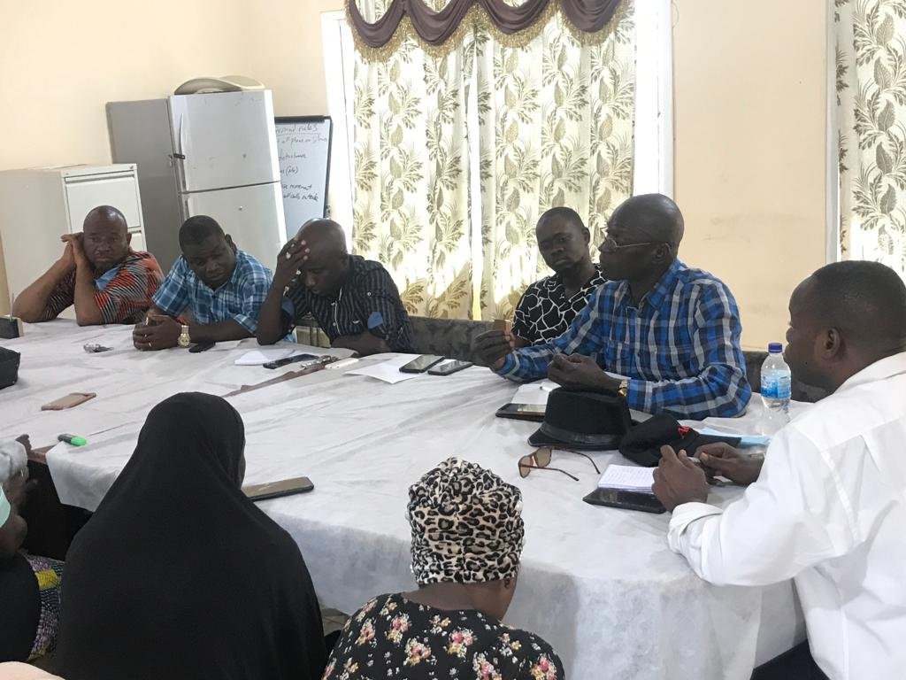 Bwiam Hospital staff audience